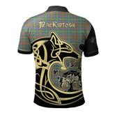 MacKintosh Hunting Ancient Tartan Polo Shirt Viking Wolf